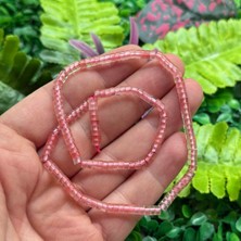 Silindir Gül Kuvars Taşı 4x2 mm