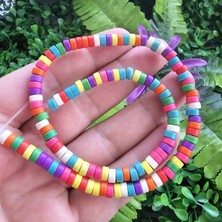 Rondela Mix Turkuaz Taşı 6x3 mm