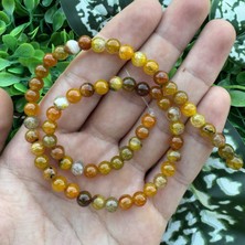 Küre Koyu Sarı Akik Taşı 6mm