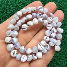 Amorf Açık Mavi Kabuk Sedef Taşı 6-7 mm
