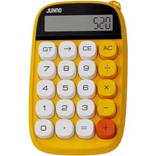 Dinç Store 44 Sevimli Kare Tuşlu 10 Haneli Ldc Ekran Hesap Makinası Sarı DINÇSTORE-4522