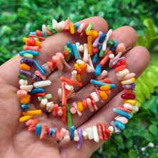 Diş Mercan Taşı Çoklu Renk Küçük