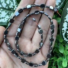 Ezik Kare Füme Hematit Taşı 3x6 mm