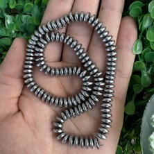 Rondela Gümüş Hematit Taşı 8x3 mm