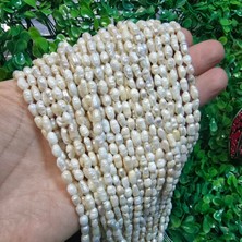 Arpa Şekilli Doğal Barok Inci 4x6 mm