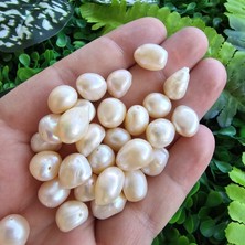 11 mm Oval Somon Doğal Inci