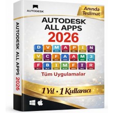 Autodesk Apps Collection 2026 - Tüm Uygulamalar (1 Yıl 1 Kullanıcı) | Windows/mac Uyumludur