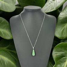 Uzun Damla Aventurin Taşı Kolye