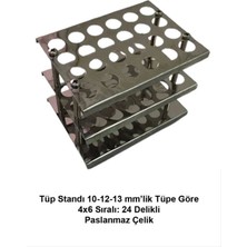 Labolist Tüp Sporu 10-12-13’lü Tüpe Göre - 4x6 Sıralı 24 Hazneli - Paslanmaz Çelik