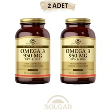 Solgar Omega-3 950 Mg 100 Kapsül 2 Adet