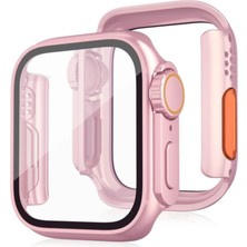 Eco Port Apple Watch 41MM Watch 49MM Kasa Dönüştürücü ve Ekran Koruyucu - Rose Gold