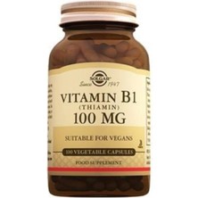 Solgar Vitamin B1 Thiamin 100 Mg 100 Vegetable Kapsül