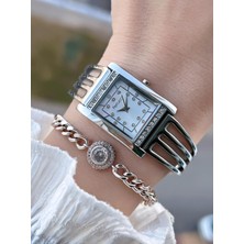 Ferrucci Kaburga Tasarım Çelik Kordonlu 3 Atm 2 Yıl Garantili Kadın Kol Saati+Bileklik FK11061.F3