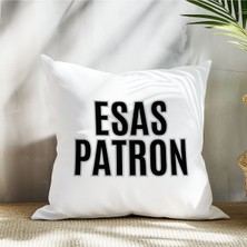 Qoeuyl Boutique Esas Patron Eş Sevgili Baskılı Eş Sevgili Romantik Hediyelik Elyaf Saten Dekoratif Yastık