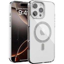 Nrzsnt Joko Apple Iphone 16 Pro Max Tash Diamond Magsafe Kapak - Beyaz