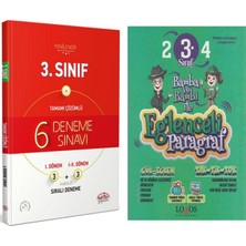 Lodos Yayınları Editör Yayınları 3. Sınıf 6 Deneme ve Lodos Eğlenceli Paragraf Soru Bankası Seti 2 Kitap