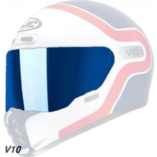 Hjc V10 Kask Camı Vizör Mavi HJ41