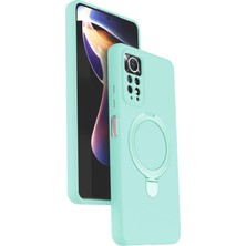 Nrzsnt Newface Xiaomi Redmi Note 12 Pro 4g Regal Magsafe Standlı Kapak - Su Yeşili