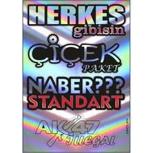 Gogo A5 Hologram Sticker Tek Paket Çoklu Sticker Çiçek Paket