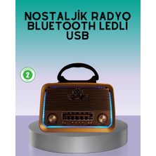 Zero Land Nrzsnt Bluetooth Özellikli Nostalji Radyo 3 Bant Fm Am Sw