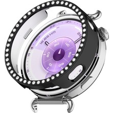 bbtech Huawei Watch Gt 6 41MM Uyumlu Taşlı Kasa Koruyucu Işıltılı Parlak Diamond Pc Kasa Koruyucu