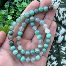 Küre Turkuaz-Şeffaf Akik Taşı 8 mm