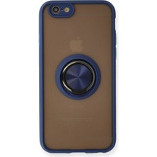 Eco Port Iphone 6 Kılıf Montreal Yüzüklü Silikon Kapak - Lacivert