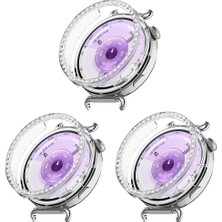 bbtech 3 Adet Huawei Watch Gt 6 41MM Uyumlu Taşlı Kasa Koruyucu Işıltılı Parlak Diamond Pc Kasa Koruyucu