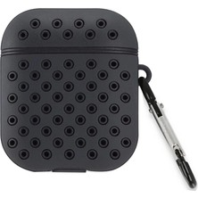 Eco Port Airpods 3 (3.nesil) Spor Delikli Kılıf - Siyah-Siyah