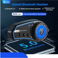 AteşTech BT35L Rgb Renkli Işıklı ve Yüksek Sesli Bluetooth Motosiklet Kask  Kulaklık Interkom