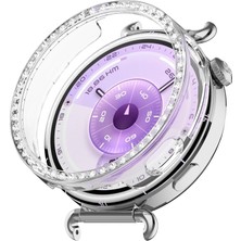 bbtech Huawei Watch Gt 6 41MM Uyumlu Taşlı Kasa Koruyucu Işıltılı Parlak Diamond Pc Kasa Koruyucu