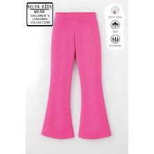 Belya Kids Wear Pamuğa Pamuk Fitilli Tam Kalıp Kız Çocuk Ispanyol Tayt