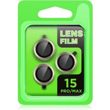 Eco Port Iphone 15 Pro Max Raze Metal Kamera Lens - Titan Gri