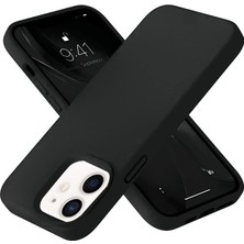 Eco Port Iphone 12 Kılıf Nano Içi Kadife Silikon- Siyah