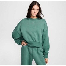 Nike Sportswear Phoenix Fleece Over-Oversized Bol Kalıp Yeşil Kadın Sweatshirt DQ5761-361