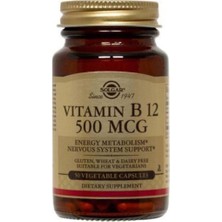 Solgar Vitamin B12 500 Mcg 50 Kapsül