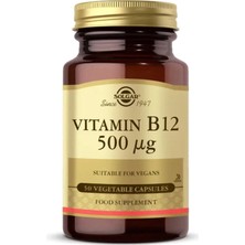 Solgar Vitamin B12 500 Mcg 50 Kapsül