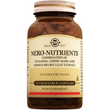 Solgar Nero Nutrients 30 Adet Vegan Kapsül İçerik Bilgisi ile Sporcu Besinleri