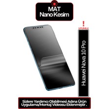 Mietubl Huawei Nova 10 Pro Mat Nano Ekran Koruyucu | Yansıma Önleyici Anti-Glare Nano Cam | Pürüzsüz Dokunuş, Esnek Zırh