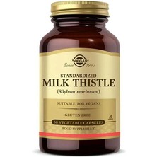 Solgar Milk Thistle 50 Kapsül Deve Dikeni Ekstresi Içeren Takviye