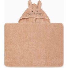 Liewood Vilas Tavşan Kapüşonlu Bebek Havlusu Yumuşak Pamuk, Sevimli Tasarım