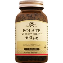 Solgar Folate As Metafolin 400 Mg 50 Tablet