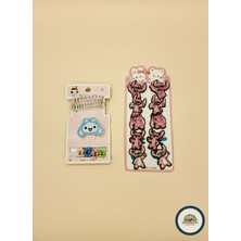Hesperides Souvenirs Kız Çocuk Renkli Toka Dünyası - 2'li Avantajlı Paket (Stitch + Bulut Seri)