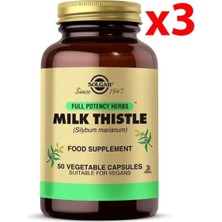 Solgar Milk Thistle 100 Mg 50 Kapsül 3 Adet