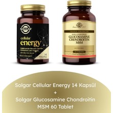 Solgar Cellular Energy 14 Kapsül + Glucosamine Chondroitin Msm 60 Tablet