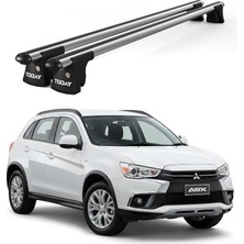 Today Auto Trio-Iı Mitsubishi Asx (2012 ve Sonrası) Uyumlu Kilitli Ara Atkı 135CM Port Bagaj Tavan Barı