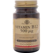 Solgar Vit B- 12 500MG 50 Kapsül