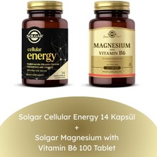 Solgar Cellular Energy 14 Kapsül + Magnesium With Vitamin B6 100 Tablet