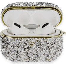 Eco Port Airpods Pro 2 (2.nesil) Luz Taşlı Kılıf - Mavi