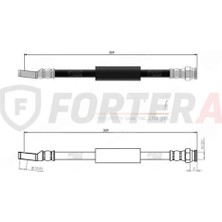 Fortera Fren Hortumu Ön Doğan Kartal Şahin 1600 Y.m 88-97
